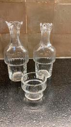 Oud Olie en azijn stel met zoutvaatje., Antiek en Kunst, Ophalen of Verzenden