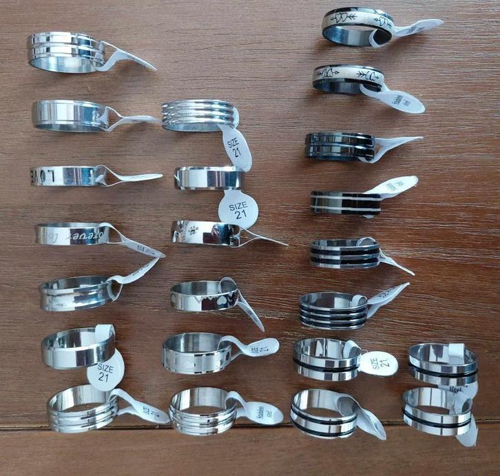 Ringen maat 21, Handtassen en Accessoires, Ringen, Nieuw, Dame of Heer, Overige kleuren, Verzenden