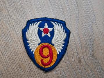 US WW2 9th Army Airforce patch whiteback  beschikbaar voor biedingen