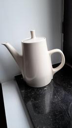 Crèmekleurige vintage koffiekan Melitta met isolerende huls, Ophalen of Verzenden