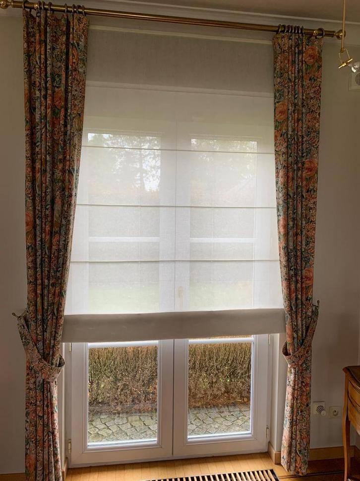 Mooie Amerikaanse stores, Huis en Inrichting, Stoffering | Gordijnen en Lamellen, Gebruikt, Crème, Ophalen