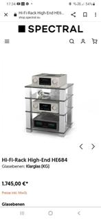 Hi-Fi-Rack High-End HE684 Klarglas (KG), Audio, Tv en Foto, HIFI meubel, Zo goed als nieuw, Ophalen