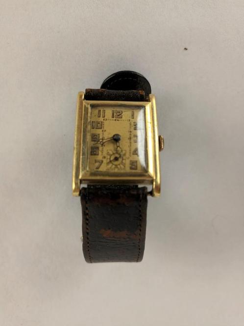Art deco Zwitsers polshorloge (werkend!), Handtassen en Accessoires, Horloges | Antiek, Polshorloge, Overige merken, Staal, 1900 tot 1930
