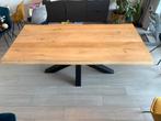 Houten Eettafel Eik, 100 tot 150 cm, Eikenhout, 200 cm of meer, Zo goed als nieuw