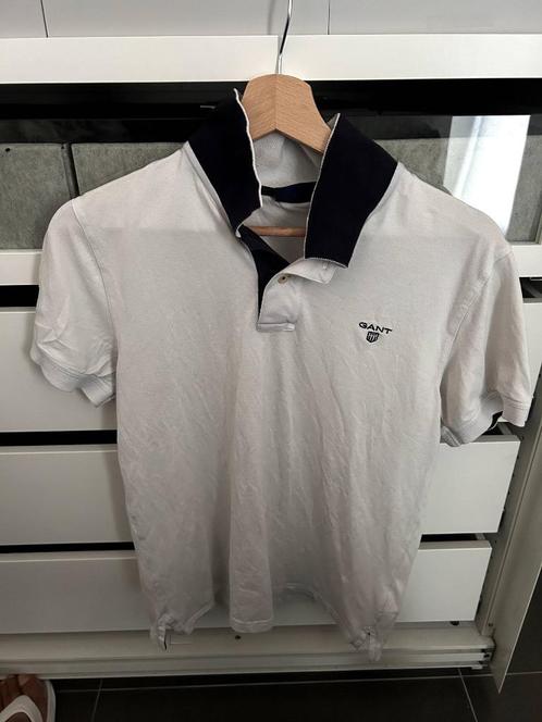 GANT - White polo, Small, Kleding | Heren, Polo's, Gedragen, Maat 46 (S) of kleiner, Wit, Ophalen