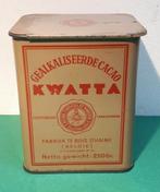 Ancienne boîte de Cacao Kwatta, Collections, Boîte en métal, Comme neuf, Enlèvement ou Envoi