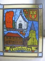 Vintage - Vitrail de la commune de « Liedekerke »., Antiquités & Art, Enlèvement ou Envoi