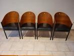 4 vintage iconische designstoelen Costes; zeer goede staat, Huis en Inrichting, Stoelen, Ophalen, Overige kleuren, Design klassieker, tijdloos en elegant