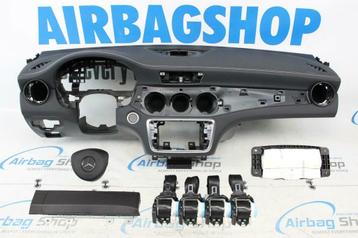 Airbag set Dashboard met wit stiksels Mercedes CLA Klasse