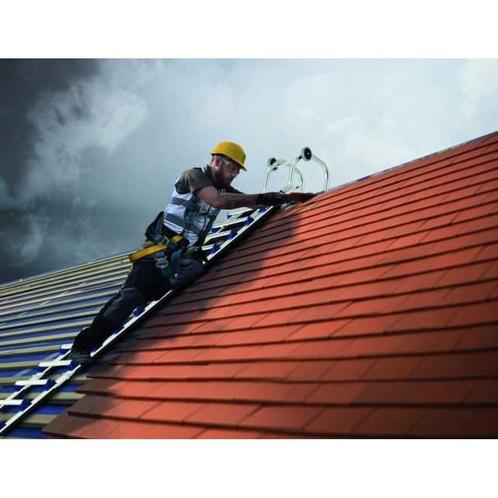 Te Koop: Modulaire Aluminium Dakladder, Doe-het-zelf en Bouw, Ladders en Trappen, Zo goed als nieuw, Ladder, 4 meter of meer, Ophalen of Verzenden