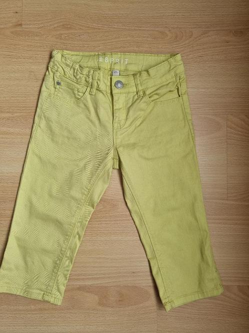 Pistachegroene driekwartjeans - Esprit - maat 140, Kinderen en Baby's, Kinderkleding | Maat 140, Gebruikt, Meisje, Broek, Ophalen of Verzenden