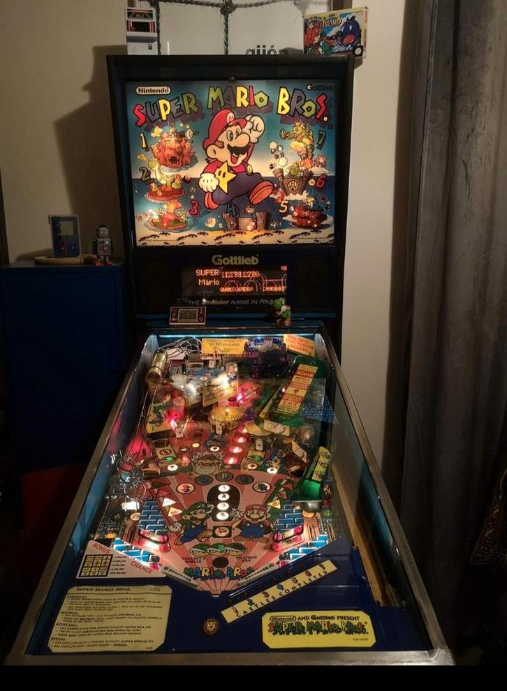Flipper pinball Nintendo super Mario, Verzamelen, Automaten | Flipperkasten, Zo goed als nieuw, Ophalen of Verzenden