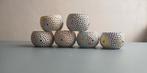 Lot de 6 bougeoirs, Huis en Inrichting, Woonaccessoires | Kandelaars en Kaarsen, Ophalen, Zo goed als nieuw, Kaars, Minder dan 25 cm