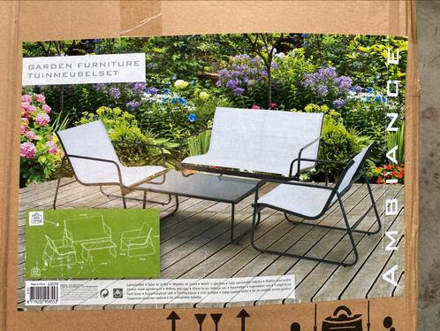 Compleet nieuwe tuinset, Tuin en Terras, Tuinsets en Loungesets, Nieuw, Tuinset, 4 zitplaatsen, Bijzettafel, Stoel, Ophalen