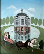 Peintre Naif Nadia Becker Huile sur toile, Antiek en Kunst, Ophalen