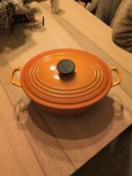 Ovale pot Le Creuset, Huis en Inrichting, Keuken | Potten en Pannen, Ophalen, Zo goed als nieuw, Gietijzer, Pot, Bus of Blik