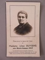 Julien Duysens bombardement Grimde Tienen WO2 1940, Verzamelen, Bidprentjes en Rouwkaarten, Verzenden, Bidprentje