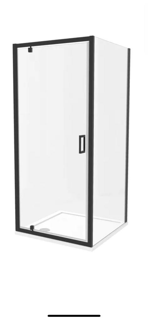 Luca Varess Vidor douchehoek zwart profiel 90 x 90 cm, Doe-het-zelf en Bouw, Sanitair, Glas, Ophalen