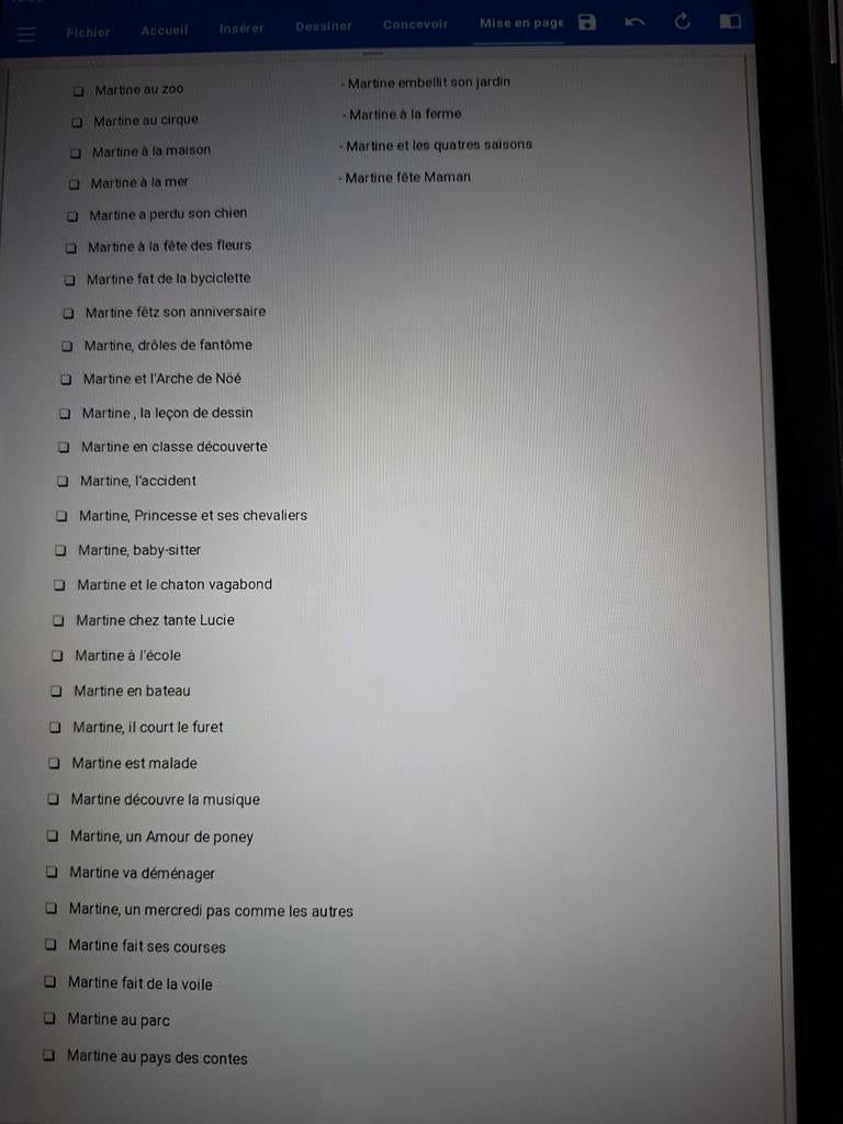 Livres Martine format mini