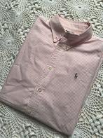 Ralph Lauren hemd– roze gestreept - S, Kleding | Heren, Ophalen of Verzenden, Zo goed als nieuw, Wit