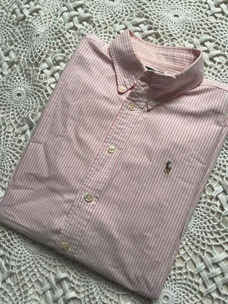 Ralph Lauren hemd– roze gestreept - S, Vêtements | Hommes, Chemises, Comme neuf, Blanc, Enlèvement ou Envoi