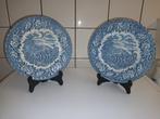 Set van 2 vintage keramieken borden met houder te koop, Ophalen of Verzenden