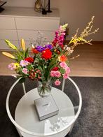 Ronde, glazen bijzettafel, Antiek en Kunst, Ophalen