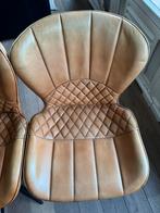 4 chaises couleur cognac, Maison & Meubles, Chaises, Autres couleurs, Comme neuf, Enlèvement, Autres matériaux