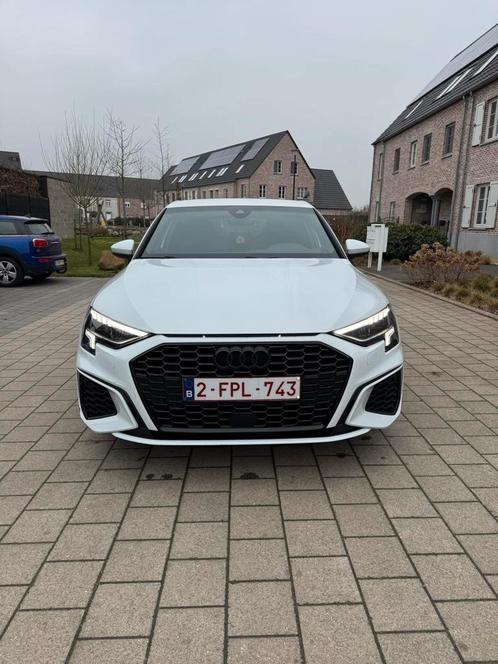 Audi A3 Sportback S-Line g-tron 2021, Auto's, Audi, Bedrijf, A3, Regensensor, CNG (Aardgas), Euro 6, 4 deurs, Automaat, Wit, Grijs