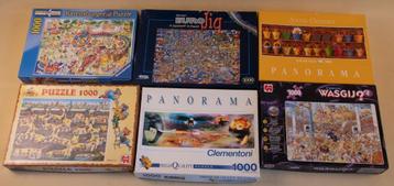Puzzels 1000 stukjes diverse, Enlèvement