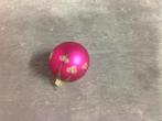 Roze glazen kerstbal, Ophalen of Verzenden, Zo goed als nieuw