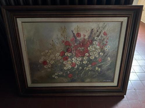 Schilderij kunstschilder M. Van Loocke - stilleven bloemen, Antiek en Kunst, Kunst | Schilderijen | Klassiek, Ophalen