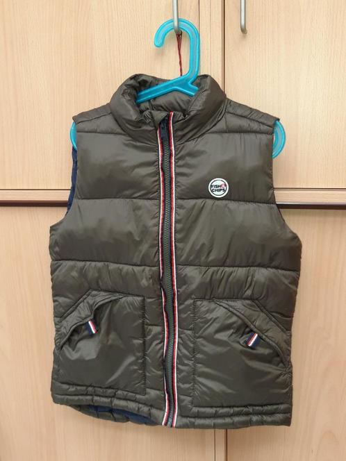 Bodywarmer 134/9-10j jongen Fish&Chips JBC in perfecte staat, Kinderen en Baby's, Kinderkleding | Maat 134, Zo goed als nieuw