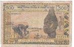 Togo, 500 francs, 1959/61, Timbres & Monnaies, Billets de banque | Afrique, Envoi