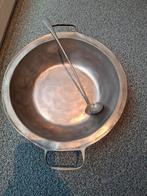 Tinnen schaal /kom met lepel, Antiek en Kunst, Ophalen