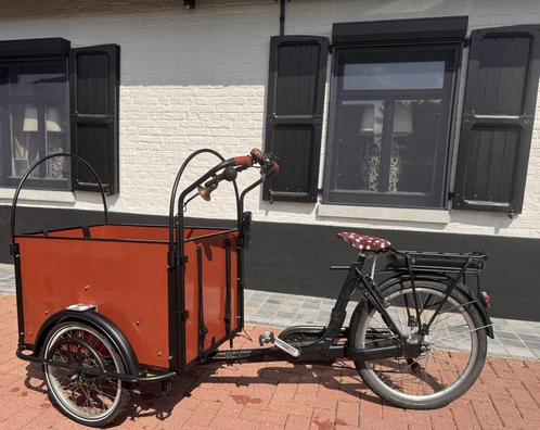 Electrische bakfiets, Fietsen en Brommers, Fietsen | Bakfietsen, Zo goed als nieuw, Fietsfabriek, Ophalen