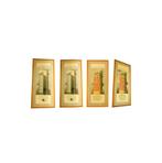 4 aquarellen van Thierry Flon uit 1990, Hobby en Vrije tijd, Schilderen, Ophalen