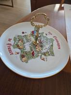 Nieuw porselein vintage kaas schotel anno 70, Huis en Inrichting, Ophalen of Verzenden, Nieuw, Porselein, Overige stijlen