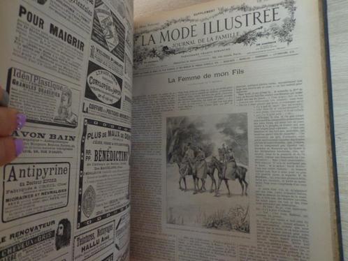 Binder La Mode Illustrée supplement 1892-1893 in uitstekende, Boeken, Tijdschriften en Kranten, Gelezen, Overige typen, Ophalen of Verzenden