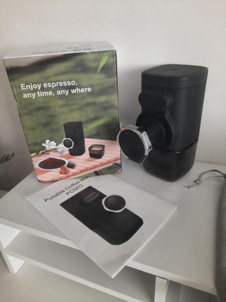 Nieuwe draagbare koffiemachine, Elektronische apparatuur, Koffiezetapparaten, Nieuw, Gemalen koffie, Koffiepads en cups, Overige typen