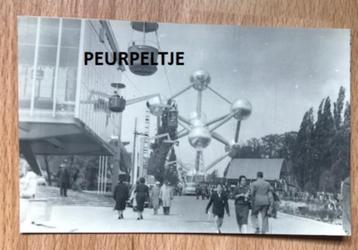 PHOTO EXPO 1958 BRUXELLES ATOMIUM ET SES ENVIRONS
