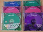 6 CD'S RW PHILIPS 80 M.+ 9 BOITIERS POUR DVD's, Informatique & Logiciels, Disques enregistrables, Cd, PHILIPS, Enlèvement ou Envoi