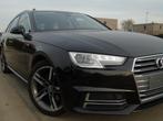 Audi A4 1.4 TFSI Benzine S-Line *2018 *Ohboek *Navi *EURO 6b, Voorwielaandrijving, Stof, A4, Zwart