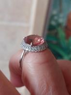 925 zilveren ring, Handtassen en Accessoires, Ringen, Ophalen of Verzenden, Nieuw, Roze, Zilver