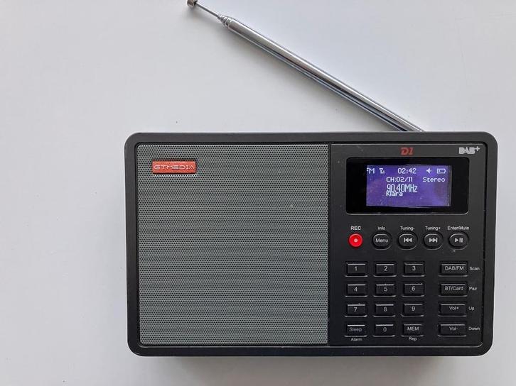 Digitale radio GT MEDIA D1 voor FM en DAB+ ontvangst, Audio, Tv en Foto, Radio's, Gebruikt, Radio, Ophalen of Verzenden