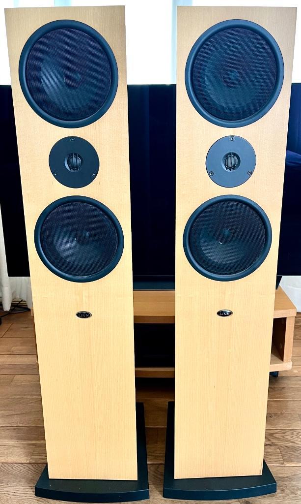 Linn Ninka luidspeakers, Maple, Audio, Tv en Foto, Luidsprekerboxen, Gebruikt, Front, Rear of Stereo speakers, Overige merken