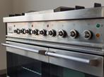 🍀 Poêle Boretti de luxe 90 cm en acier inoxydable, 2 fours,, Electroménager, Cuisinières, Comme neuf, 5 zones de cuisson ou plus
