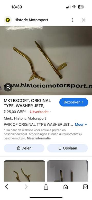 Ford escort mk2 ruitensproeiers gezocht beschikbaar voor biedingen