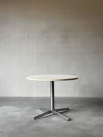 Vintage bauhaus witte ronde tafel, Ophalen, Rond