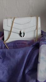 Sac blanc avec 1 superbe Bandoulière  en chaine, Ophalen, Nieuw, Wit